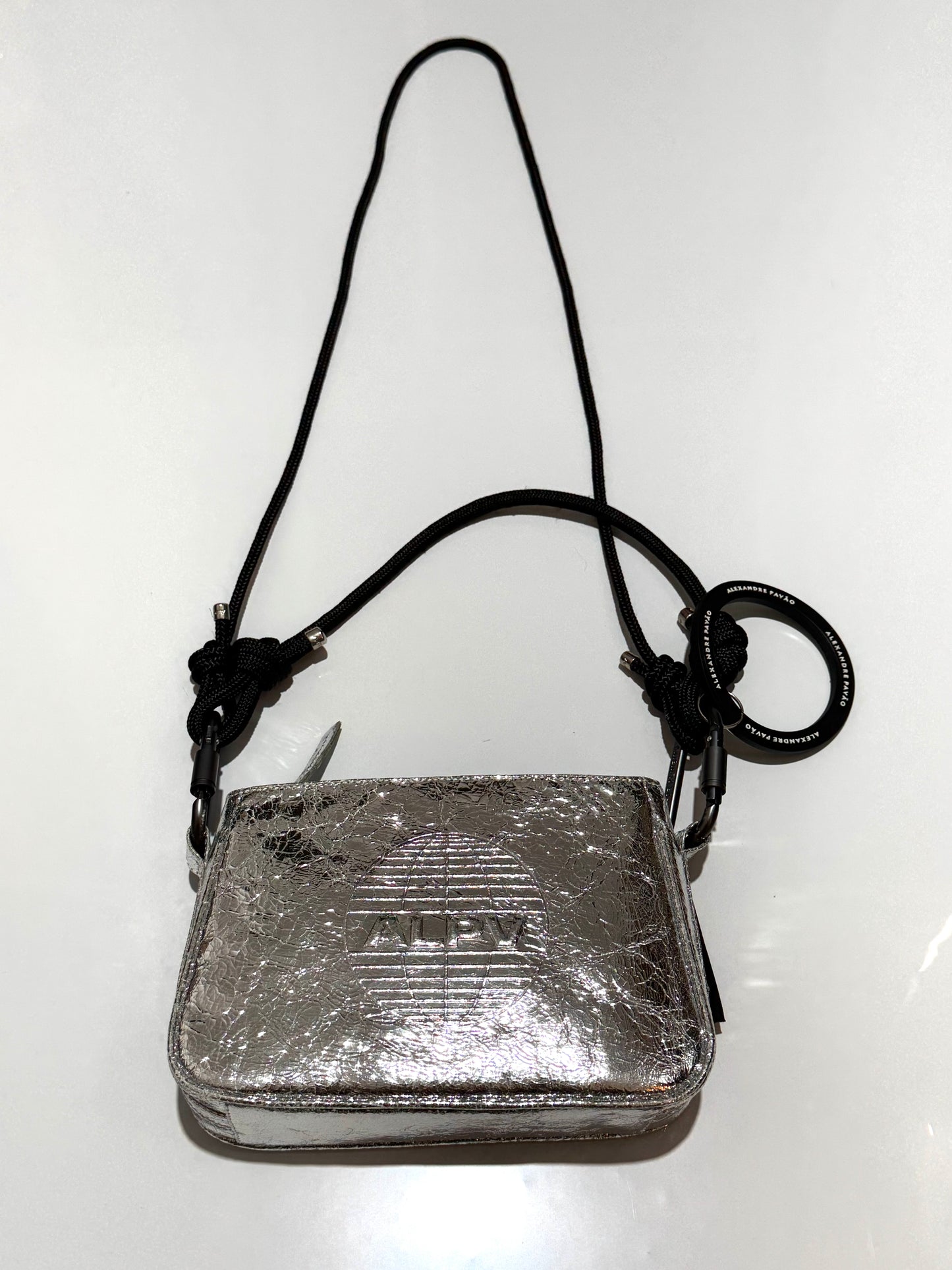 ALEXANDRE PAVÃO - PARIS SHOULDER BAG PRATA CRAQUELÊ
