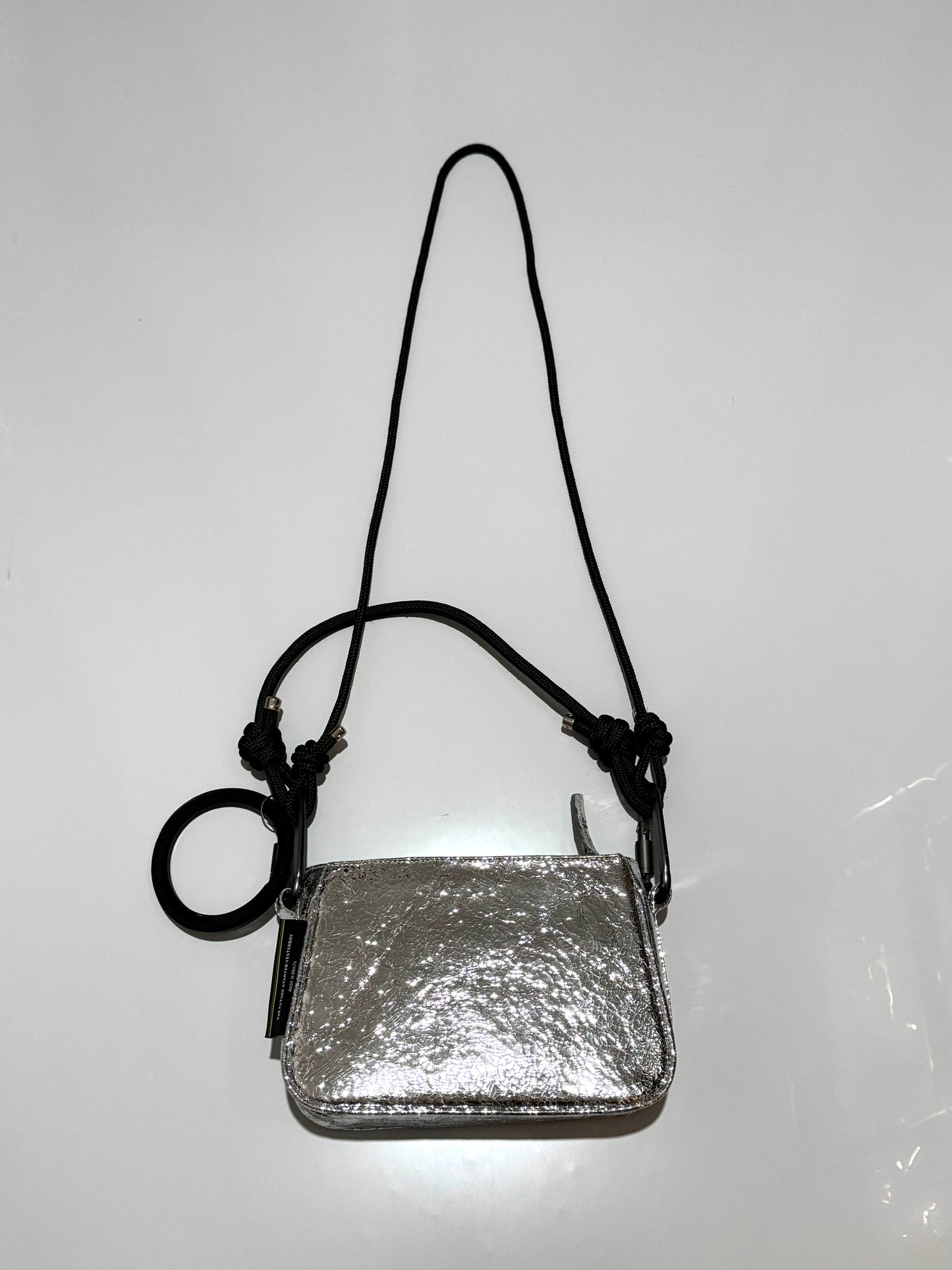 ALEXANDRE PAVÃO - PARIS SHOULDER BAG PRATA CRAQUELÊ